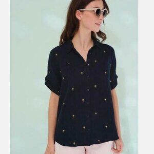 Des Petits Hauts Talula Printed Cotton Shirt M NEW